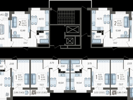 Продается 2-комнатная квартира ЖК Смородина, литера 20, 49.76  м&sup2;, 6667840 рублей