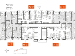 Продается 4-комнатная квартира ЖК Все Свои ВИП, литер 7, 121  м&sup2;, 38720000 рублей