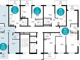 Продается 2-комнатная квартира ЖК Лестория, дом 5, 57.6  м&sup2;, 20601270 рублей