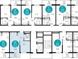 Продается 1-комнатная квартира ЖК Лестория, дом 2, 36.3  м&sup2;, 16971416 рублей