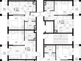 Продается 1-комнатная квартира ЖК Кипарис, литер 6, 37.4  м&sup2;, 12903000 рублей