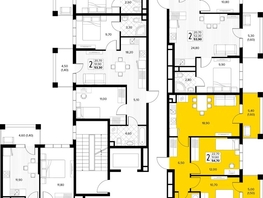 Продается 2-комнатная квартира ЖК Кипарис, литер 7, 54.7  м&sup2;, 16683500 рублей