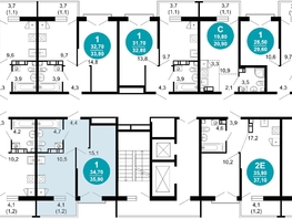 Продается 1-комнатная квартира ЖК Флора, 4 этап, 35.9  м&sup2;, 14291356 рублей