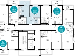 Продается 1-комнатная квартира ЖК Лестория, дом 5, 28.6  м&sup2;, 13350588 рублей