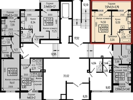 Продается 1-комнатная квартира ЖК Ботаника Хилс, лит 1, 34.37  м&sup2;, 9443000 рублей