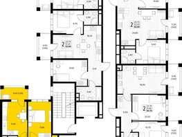 Продается 2-комнатная квартира ЖК Кипарис, литер 7, 51.6  м&sup2;, 17802000 рублей