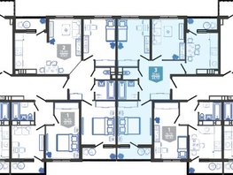 Продается 3-комнатная квартира ЖК Облака-3, дом 1, 68.5  м&sup2;, 12144708 рублей