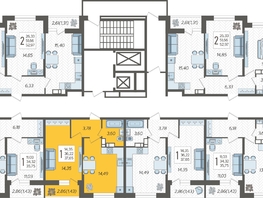 Продается 1-комнатная квартира ЖК Смородина, литера 14, 37.65  м&sup2;, 6010200 рублей