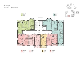 Продается 2-комнатная квартира ЖК Теплые края, литер 9, 54.57  м&sup2;, 7912650 рублей