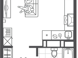 Продается Студия ЖК Все Свои ВИП, литера 3, 26.35  м&sup2;, 7246250 рублей