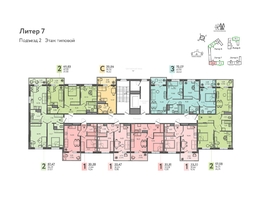 Продается 3-комнатная квартира ЖК Теплые края, литер 7, 73.05  м&sup2;, 7670250 рублей