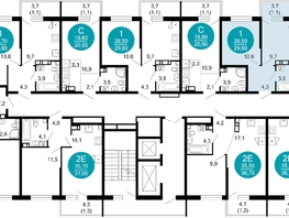 Продается 1-комнатная квартира ЖК Флора, 4 этап, 29.5  м&sup2;, 13047427 рублей