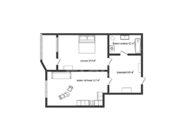 Продается 1-комнатная квартира ЖК Ural (Урал), 43.7  м&sup2;, 4600000 рублей