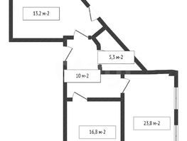 Продается 2-комнатная квартира Гаражная ул, 69.1  м&sup2;, 12600000 рублей
