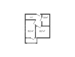 Продается 1-комнатная квартира ЖК Абрикосово, литера 2, 36.2  м&sup2;, 4650000 рублей