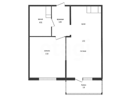 Продается 1-комнатная квартира Западный Обход ул, 35.1  м&sup2;, 4550000 рублей