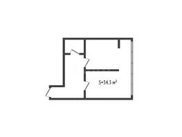Продается 1-комнатная квартира Ратной Славы ул, 34.3  м&sup2;, 2750000 рублей