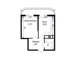 Продается 1-комнатная квартира Воронежская ул, 33  м&sup2;, 5200000 рублей