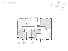 Продается 1-комнатная квартира ЖК Моренуар, литер 20, 39.58  м&sup2;, 9538780 рублей