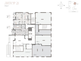 Продается 2-комнатная квартира ЖК Моренуар, литер 21, 67.17  м&sup2;, 12426450 рублей