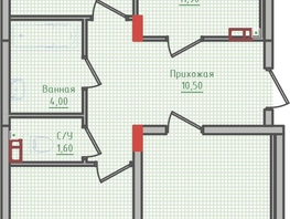 Продается 3-комнатная квартира ЖК Суворов, дом 5, 82.2  м², 7932300 рублей