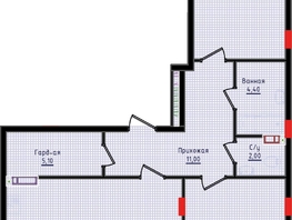 Продается 2-комнатная квартира ЖК Суворов, дом 6, 83.9 м², 8893400 рублей