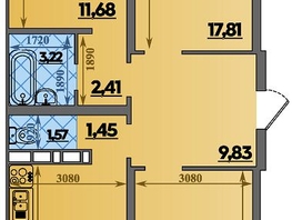 Продается 3-комнатная квартира ЖК Суворовский, литера 1, 83.04  м&sup2;, 8859999 рублей