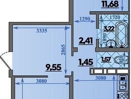 Продается 2-комнатная квартира ЖК Суворовский, литера 1, 64.95  м&sup2;, 7280000 рублей