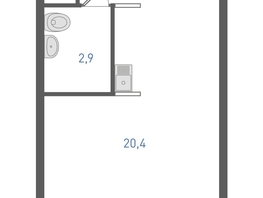 Продается Студия ЖК Левенцовка Парк, литер 8-14, 25.3  м&sup2;, 3590070 рублей