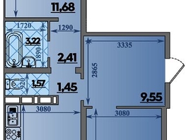Продается 2-комнатная квартира ЖК Суворовский, литера 2, 64.95  м&sup2;, 7700000 рублей