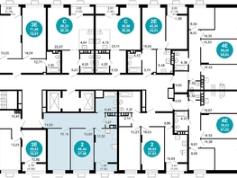 Продается 2-комнатная квартира ЖК 1799, литера 2.3, 67.68  м², 12067344 рублей