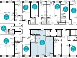 Продается 3-комнатная квартира ЖК 1799, литера 2.1, 70.63  м², 13320818 рублей