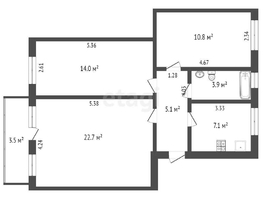 Продается 3-комнатная квартира Большая Садовая ул, 61  м², 10150000 рублей