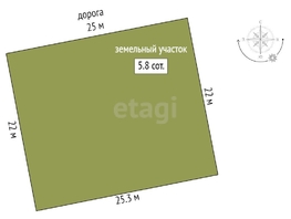 Продается Дачный участок Береговая ул, 5.8  сот., 5700000 рублей