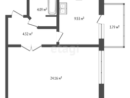 Продается 1-комнатная квартира Венеры ул, 37  м², 3600000 рублей