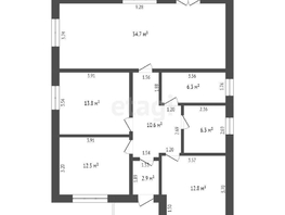 Продается Дом Московская ул, 105  м², участок 4 сот., 5300000 рублей