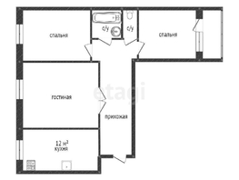 Продается 3-комнатная квартира Филимоновская ул, 57.9  м², 7700000 рублей