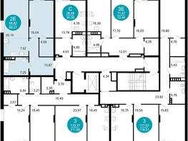 Продается 2-комнатная квартира ЖК 1799, литера 2.3, 68.21  м², 12039065 рублей