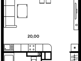 Продается Студия ЖК Гринсайд, 4.1-4.3, 32.06  м², 7220000 рублей