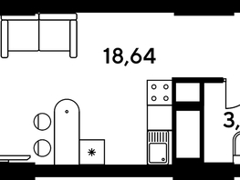 Продается Студия ЖК Малина Парк, дом 4, 24.28  м², 4940000 рублей