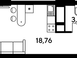 Продается Студия ЖК Малина Парк, дом 4, 24.01  м², 4300000 рублей