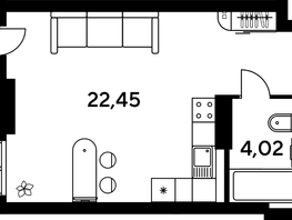 Продается Студия ЖК Малина Парк, дом 4, 28.62  м², 4360000 рублей