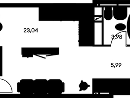 Продается Студия ЖК Культура, дом 1, 36.25  м², 6140000 рублей