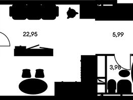 Продается Студия ЖК Культура, дом 1, 36.16  м², 5790000 рублей