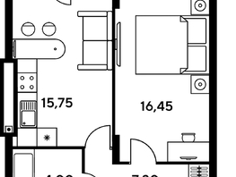 Продается 2-комнатная квартира ЖК Сезоны, 47.35  м², 7778600 рублей