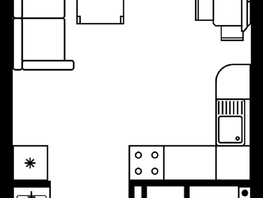 Продается Студия ЖК Гринсайд, 3.1-3.4, 21.8  м², 3810000 рублей