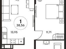 Продается Студия ЖК Гринсайд, 3.1-3.4, 71.08  м², 11380000 рублей