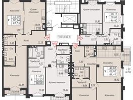 Продается 2-комнатная квартира ЖК Дом-резиденция Собрание, 87.47 м², 61229000 рублей