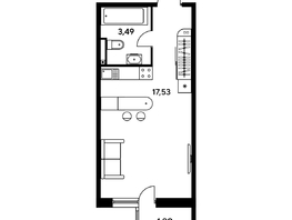 Продается Студия ЖК Малина Парк, дом 1, 24.13  м², 3490000 рублей