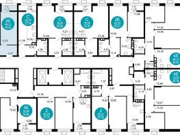 Продается 2-комнатная квартира ЖК 1799, литера 2.1, 45.5  м², 10137400 рублей